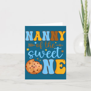 Carte T-shirt Nanny Sweet 1er Anniversaire Cookie
