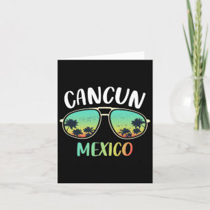 Carte T-shirt souvenir de Cancun au Mexique pour famille