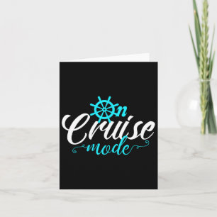 Carte T-shirt tendance pour famille en vacances en crois