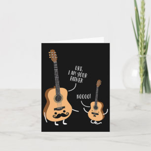 Carte T-shirt Uke Je Suis Ton Père Ukulele Guitare