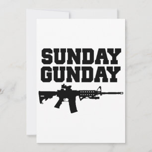 Carte t-shirts d'arme du dimanche