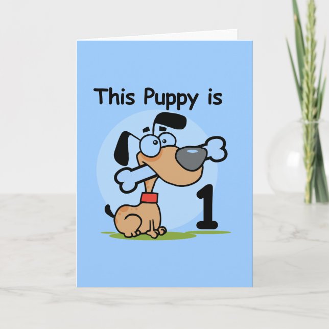 Carte T-shirts et cadeaux 1er Anniversaire (Devant)