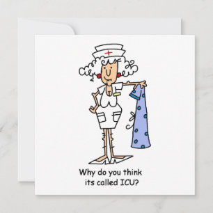 Carte T-shirts et cadeaux amusants de l'ICU Nurse