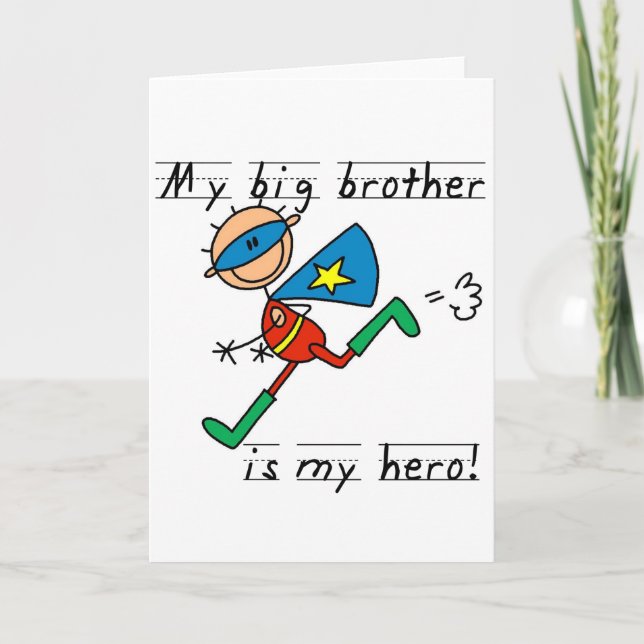 Carte T-shirts et cadeaux Big Brother Hero (Devant)
