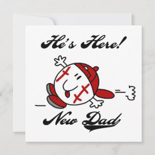 Carte T-shirts et cadeaux de baseball Nouveau papa
