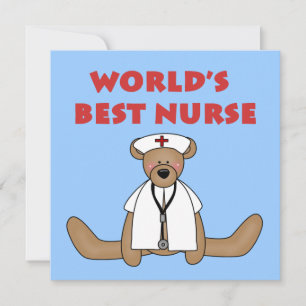 Carte T-shirts et cadeaux de Bear World's Best Nurse