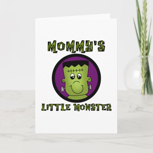 Carte T-shirts et cadeaux de maman Little Monster (Devant)