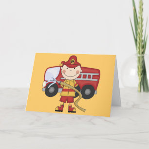 Carte T-shirts et cadeaux de pompiers masculins