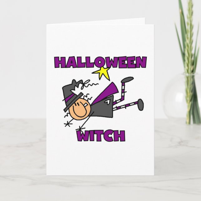 Carte T-shirts et cadeaux Halloween Witch (Devant)