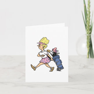 Carte T-shirts et cadeaux Lady Golfer