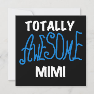 Carte T-shirts et cadeaux Mimi Bleus absolument géniaux