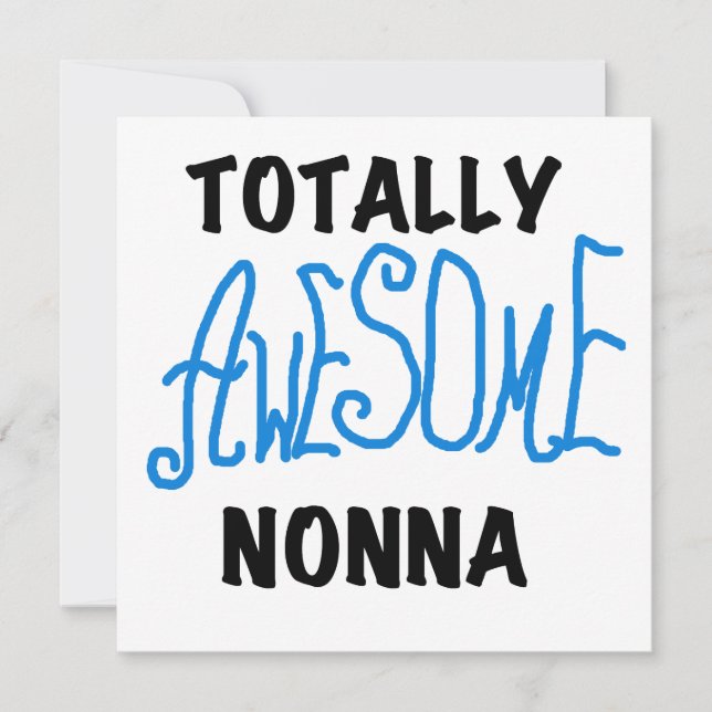 Carte T-shirts et cadeaux Nonna Blue totalement géniaux (Devant)