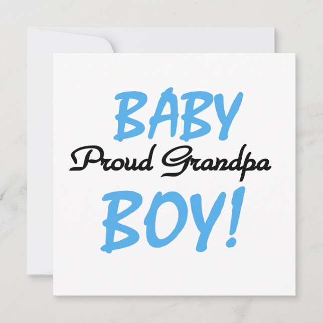 Carte T-shirts et cadeaux pour bébé grand-père fier (Devant)
