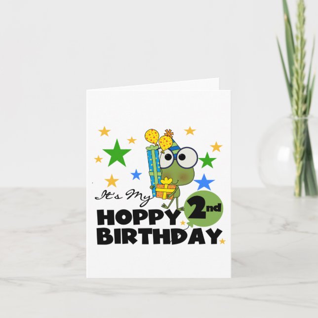 Carte T-shirts et cadeaux pour le 2e anniversaire de la  (Devant)