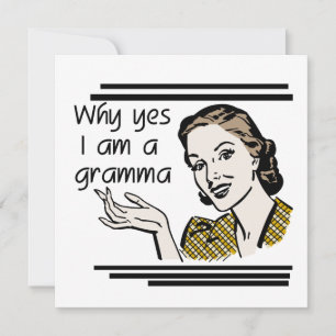 Carte T-shirts et cadeaux Retro Gramma