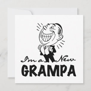 Carte T-shirts et cadeaux souriants New Grampa