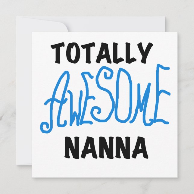Carte T-shirts Nanna Blue et GIfts absolument géniaux (Devant)