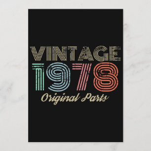 Carte T-shirts originaux d'anniversaire de pièces du cru