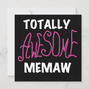 Carte T-shirts rose totalement impressionnant de Memaw