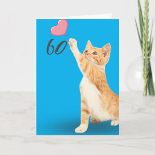 Carte Tabby cat à 60 ans