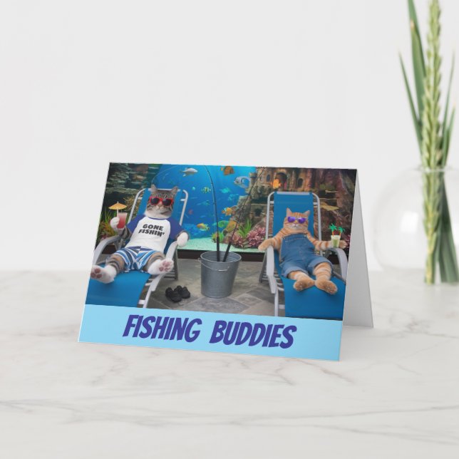 Carte Tabby Fishing Buddies (Devant)