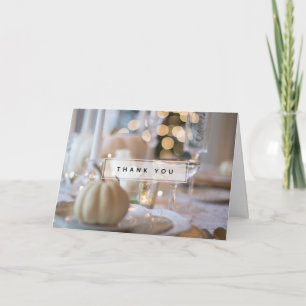 Carte Table classique avec Merci de réglage de place soi