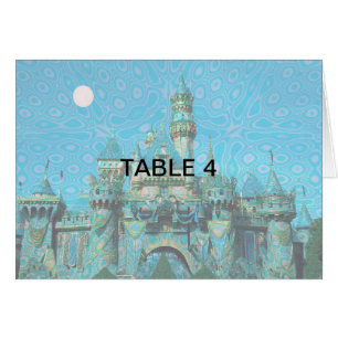 Carte table du soir enchantée