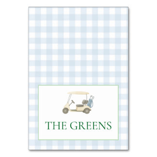 Carte table Greens