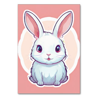 carte table lapin mignon