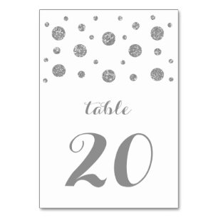 Carte table Mariage Confetti Parties scintillant a