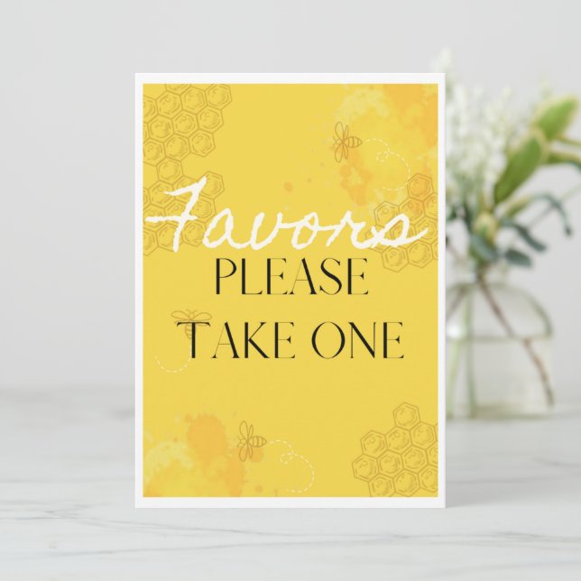 Carte table Oh Babee Favor (Debout devant)