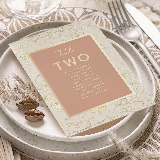 Carte Tableau des sièges Mariages en terre cuite (Créateur téléchargé)