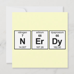 Carte Tableau périodique NErDy