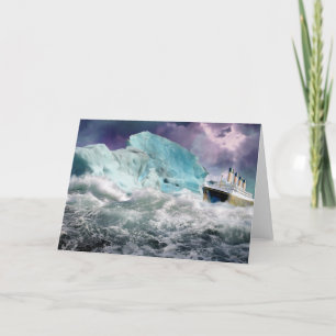 Carte Tableau Titanic et Iceberg RMS