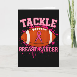 Carte Tackle Breast Cancer Awareness Football Américain 
