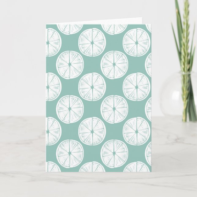 Carte Taco à propos d'amour | Motif Turquoise à la chaux (Devant)