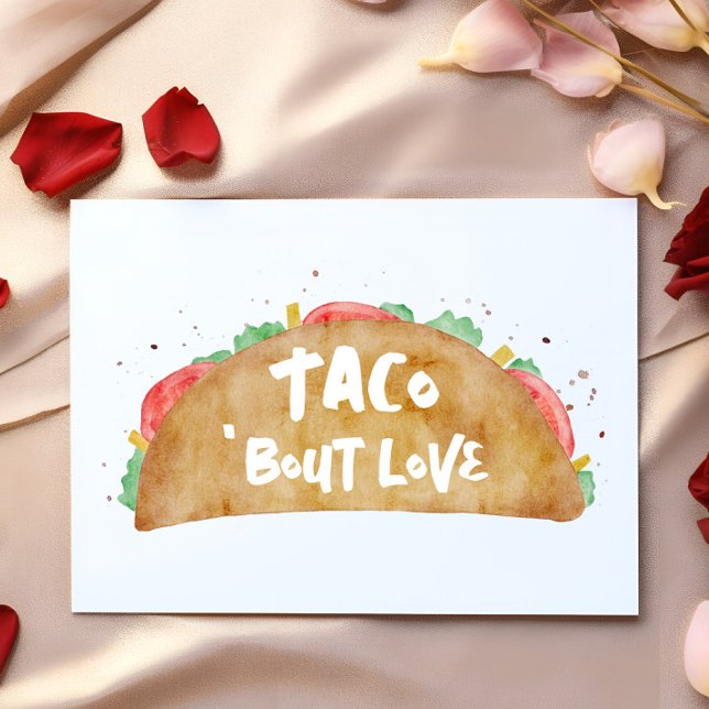 Carte Taco 'Bout Love Fiesta Thème Saint Valentin (Créateur téléchargé)