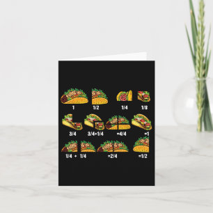 Carte Taco Fraction Math Enseignants Retour À L'École Ed