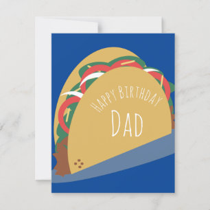 Carte Taco Joyeux Anniversaire Papa père grand-père Cart