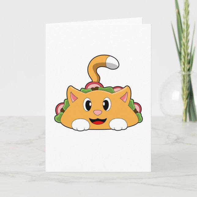 Carte Taco pour chat (Devant)