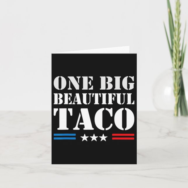 Carte Taco Surnom Mème - Un Grand Beau Projet De Loi Drô (Devant)