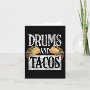Carte Tacos Cinco De Mayo Musique Drummer Drummer