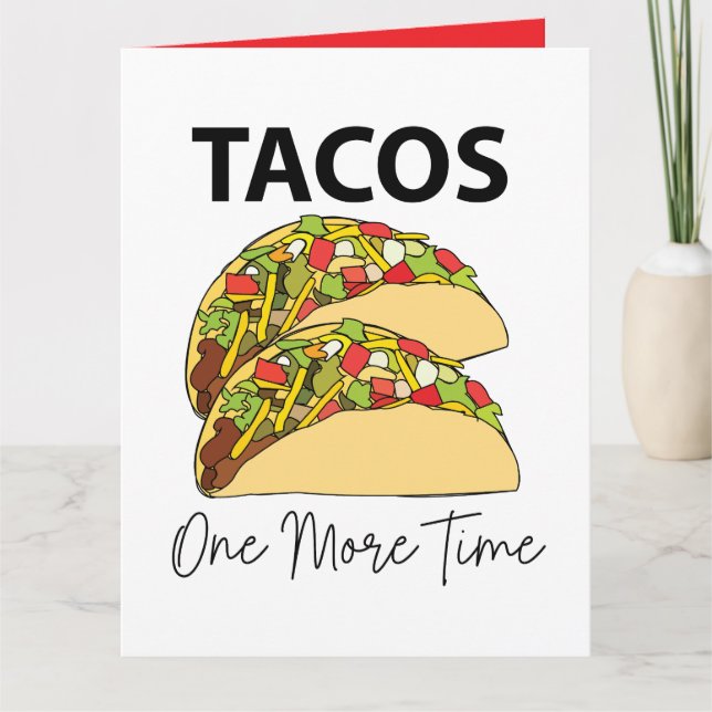 Carte Tacos Une Fois De Plus Cuisine Mexicaine Taco (Devant)