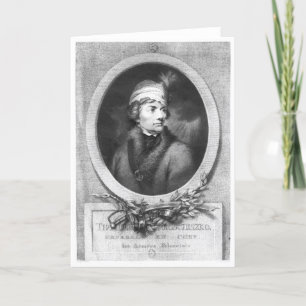 Carte Tadeusz Kosciuszko, gravé par Christiaan