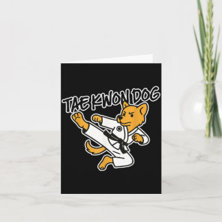 Carte Tae Kwon Do Chien Arts Martiaux Coréens Coup de Pi