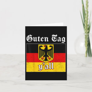 Carte Tag Guten Yall Allemagne Flag Festival Hommes Femm