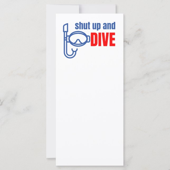 Carte Tais-toi et plonge (Devant)
