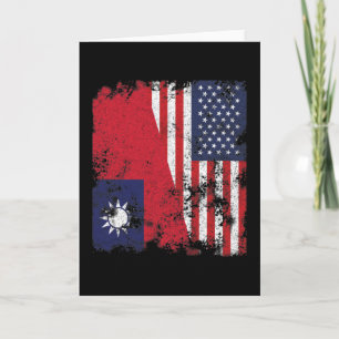 Carte Taiwan Flag