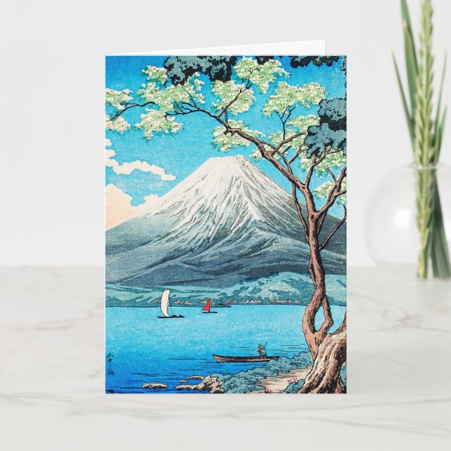 Carte Takahashi - Mont Fuji du lac Yamanaka (Devant)