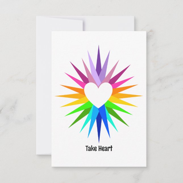 Carte "Take Heart" (Devant)